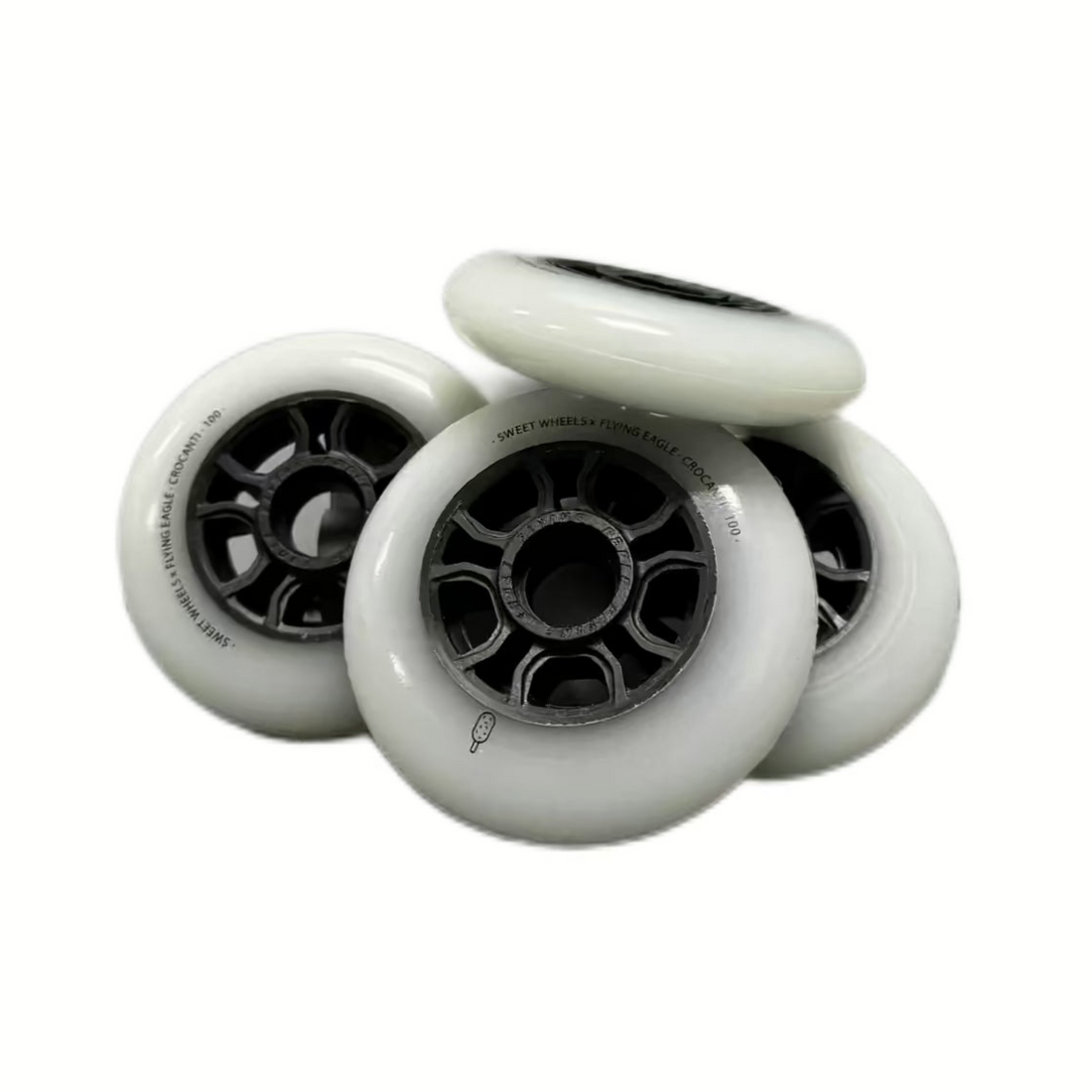 Flying Eagle Crocanti White 110MM Inline Skate Wheels SkateXtreme Singapore