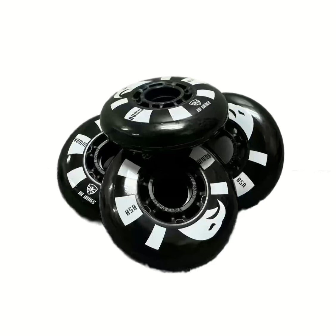 Flying Eagle RX Wings Black 76/80MM Inline Skate Wheels